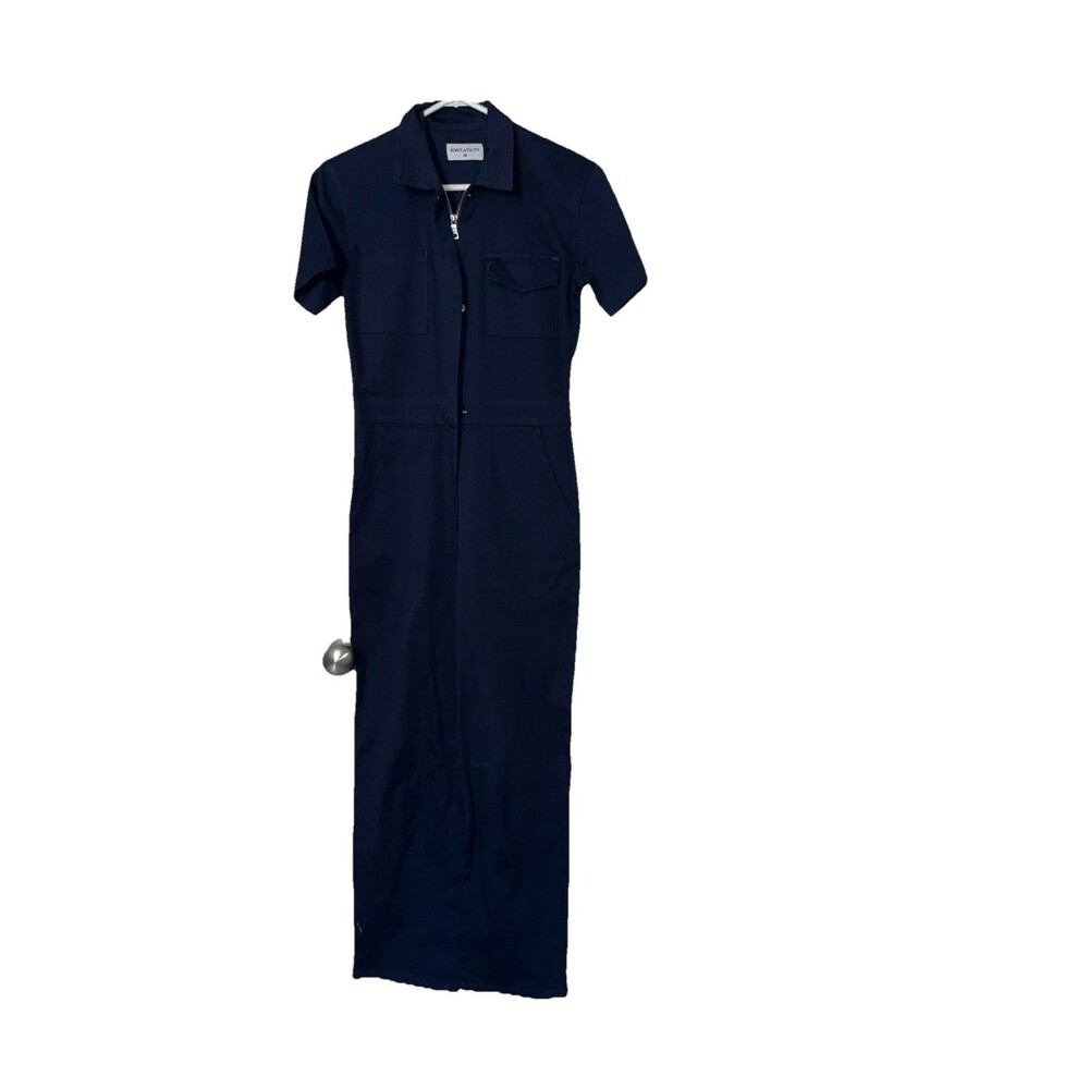 RIVET UTILITY Navy Blue  COTTON JUMPSUIT Size XS - Picture 2 of 9